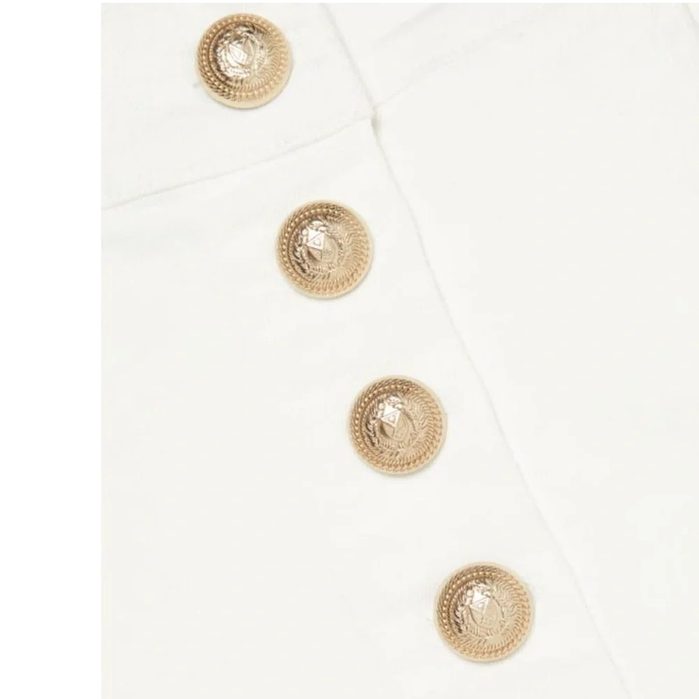 GENERATION LOVE White Eden Denim Sailor Shorts